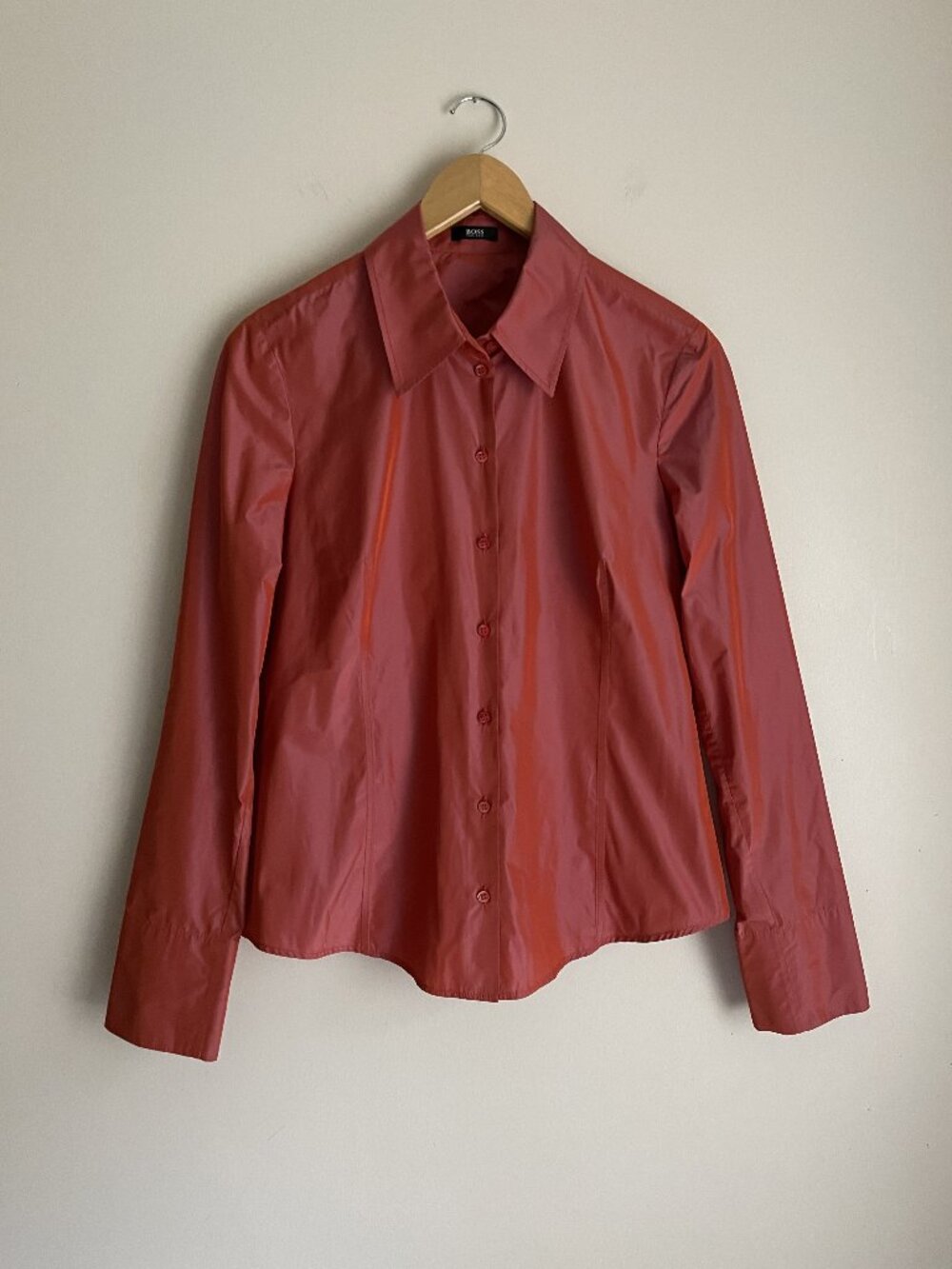 HUGO BOSS Button Down Dress Shirt with Long Cuff NEW